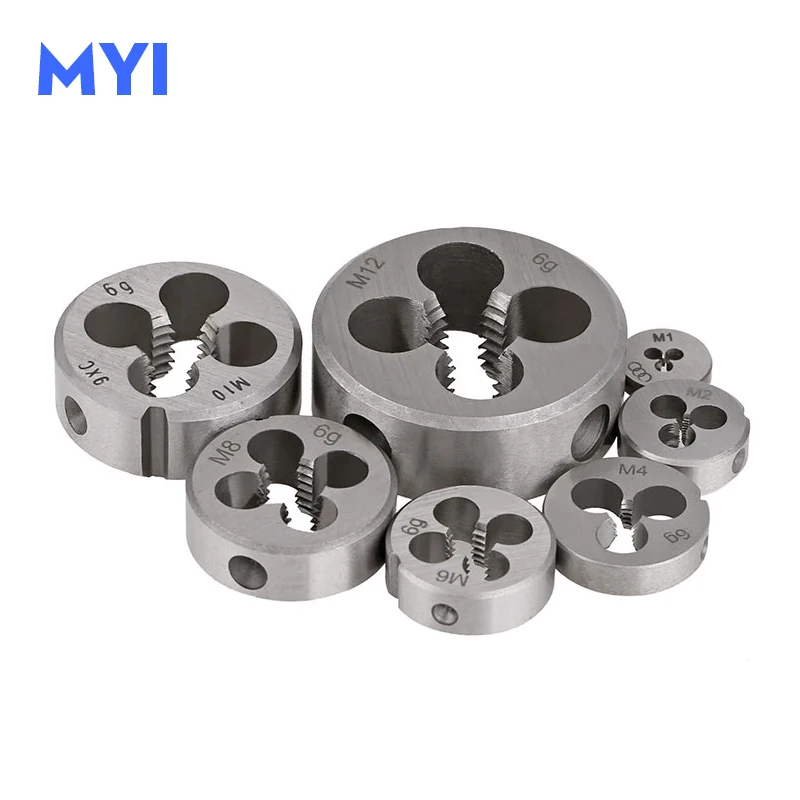 Mão Direita Métrica Morre Ferramentas de Rosqueamento para Usinagem de Moldes M22 M23 M24 M25 M26 M27 M28 M30 M33 M34 M35 M36 M37 M38 M39 M40 1pc