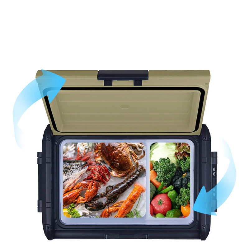 Por Dual-Use Outdoor Home Refrigerator Thermal for Camping Beach Car Small Car Refrigerator for Food Storage