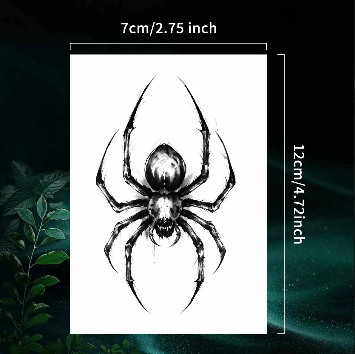 1 Sheet Per Pack Temporary Tattoo Sticker Waterproof Long Lasting Gothic Arm Leg for Women