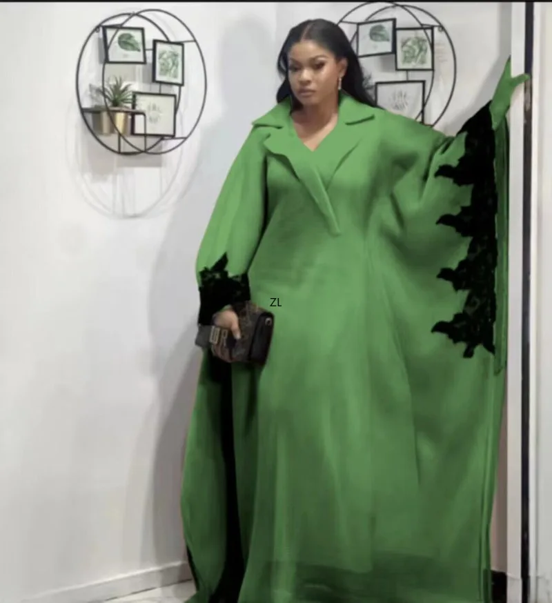 

Plus Size Abaya African Dresses for Women 2025 New Traditional Nigeria Embroidery Caftan Dress Abaya Musulman Robe Femme Clothes