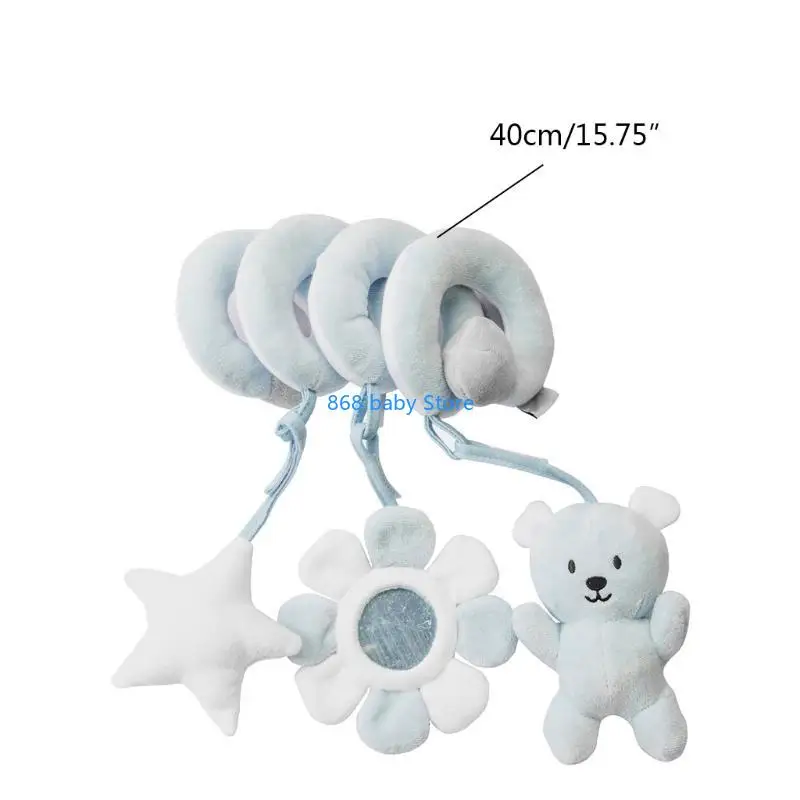 29ee crib rattle plush bed 주변 교수형 인형 초기 교육 소프트 장난감 시트 데코를위한 유모차 자동차를위한 치아와 소프트 장난감