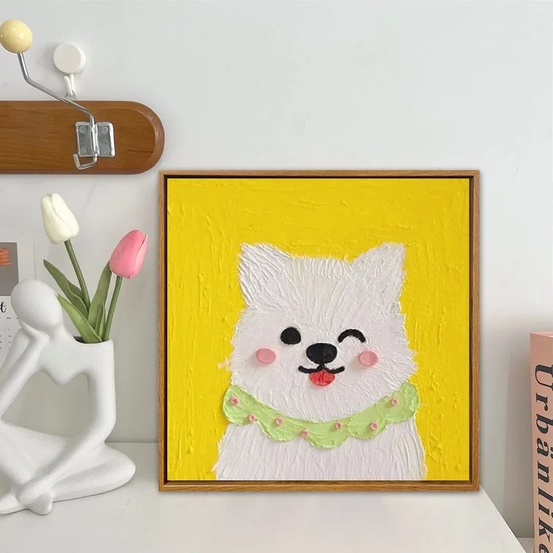 

A-0446 Heartwarming Puppy Painting