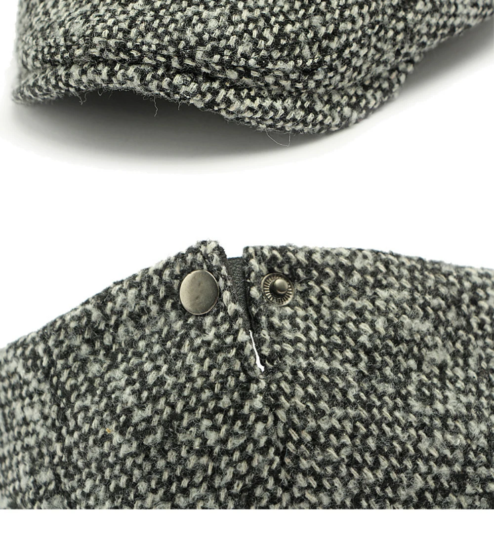 HT4571 Berets Frühling Herbst Winter Hut Kappe Männer Frauen Vintage Künstler Maler Baskenmütze Hut Gestrickte Ivy Flache Kappe Männlich Weiblich Baskenmütze Kappe – Detail 16
