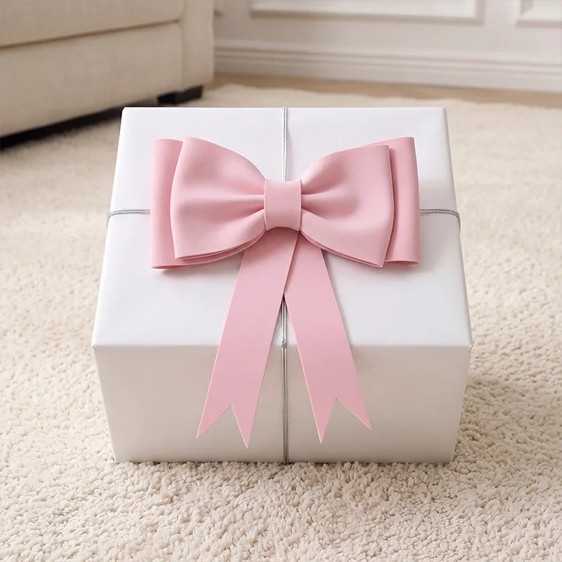 Übergroße rosa Schleifen-Kuchendekorationen aus EVA-Schaumstoff für Hochzeit, Geburtstag, Mädchen, Babyparty, Partyzubehör. – Detail 2