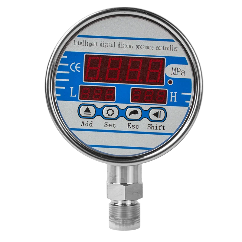 Hydraulic Electrical Contact Digital Pressure Gauge 0-100Mpa M20*1.5 Pressure Meter 300bar 400bar High Pressure Manometer