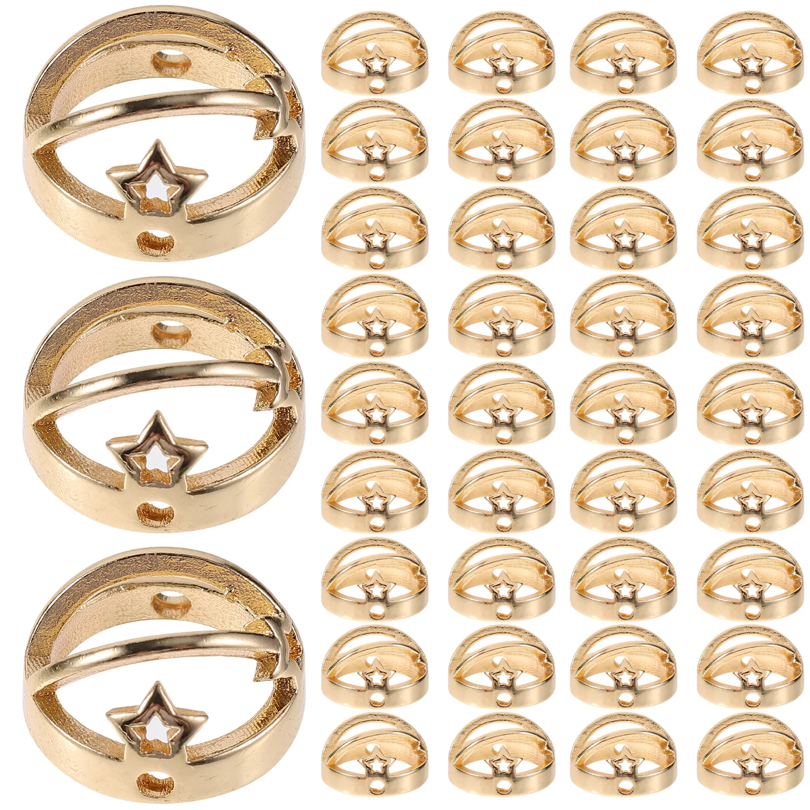 50Pcs Jewelry Making Charms Earring Star Beads Bracelet Rings Multivariate DIY Projects Bohemian Decor Unique Design Gifts
