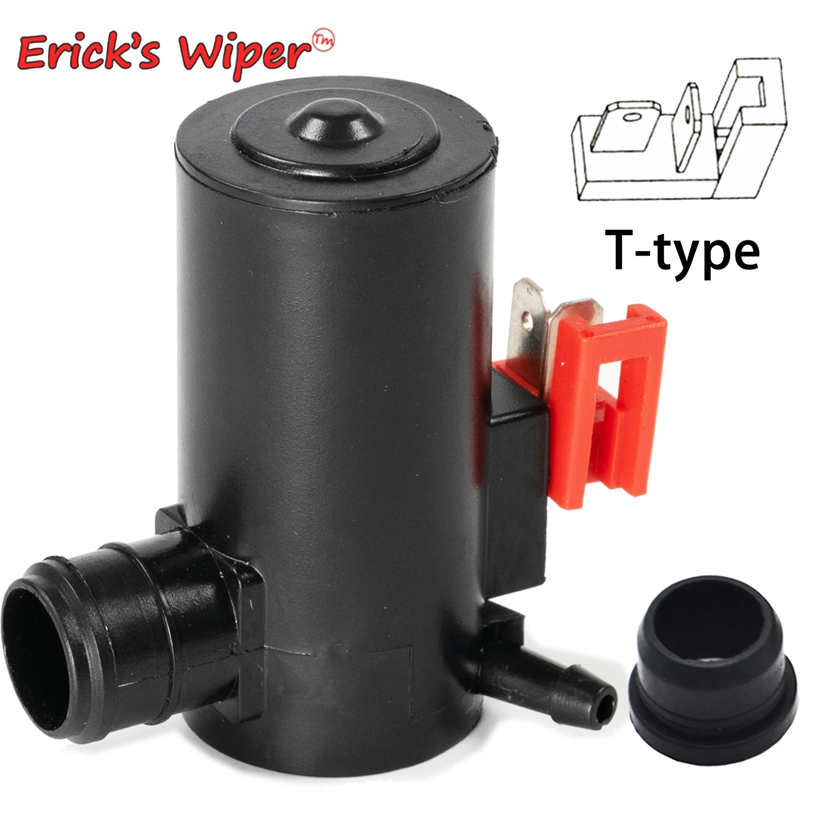 Erick\'s Wiper Front Windshield Windscreen Wiper Washer Pump Motor With Grommet For Subaru Impreza 2000 - 2007 OE# 76806-SEO-S01