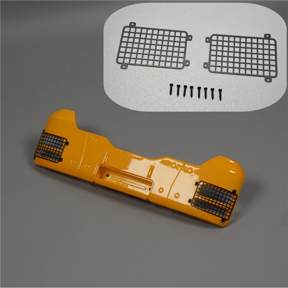 Osłona reflektorów z metalu TGS, siatka ochronna do modeli 1/14 Tamiya RC MAN TGS TGA LESU, części do ciężarówek inżynieryjnych, przyczep, zabawek.