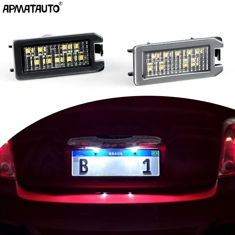 LED License Number Plate Light For 14-20 Jeep Grand Cherokee WK2 14-17 Compass Patriot 2015-2017 Dodge Viper 13-17 Accessories