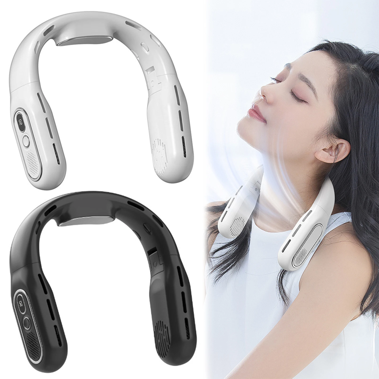 

Portable Neck Fan Lightweight Hand-free Cooling Fan For Outdoor Sports