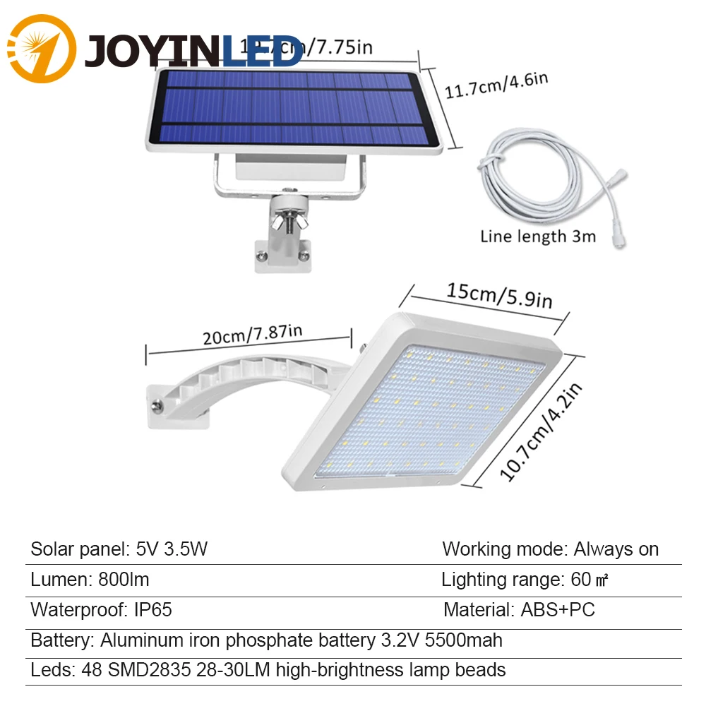 

Solar Led Street Light & Solar Flood Light,Dusk To Dawn Security Area Light,Waterproof Wall-Mounted Adjustable Lighting Angle