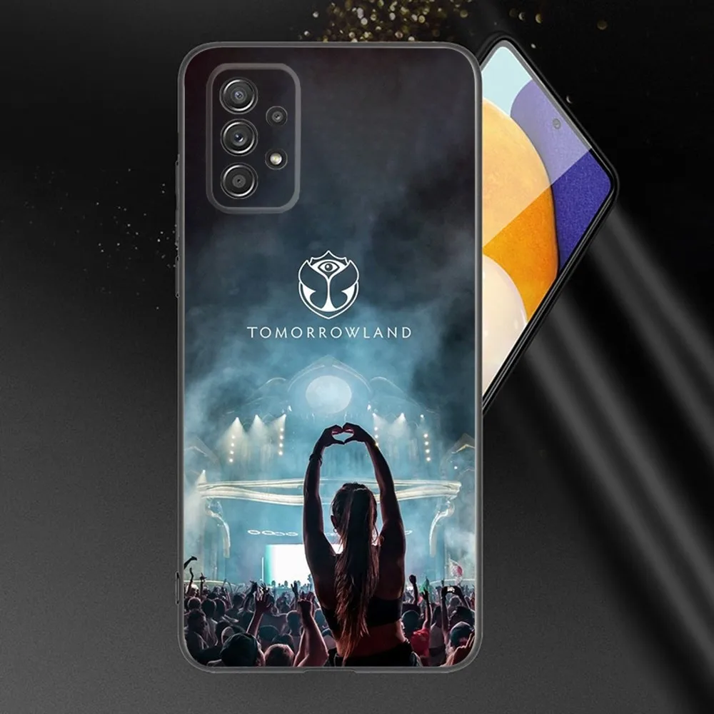 Music Festival Tomorrowlands Phone Case For Samsung Galaxy A13,A21s,A22,A31,A32,A52,A53,A71,A80,A91 Soft Black Phone Cover