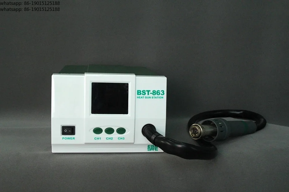 Hot air gun desoldering station anti-static BST-863 digital display LCD touch thermostat
