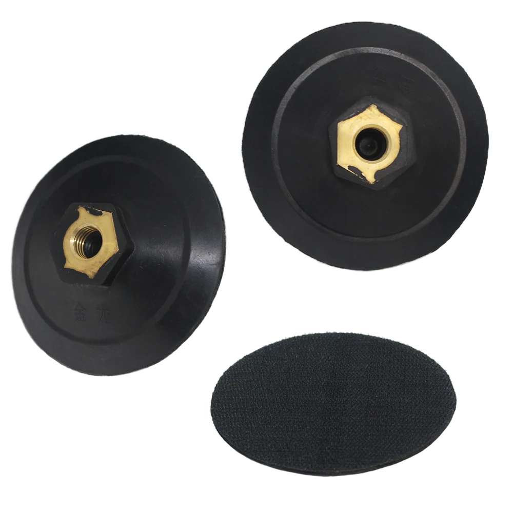 

Rubber Backer Pad 3"/4" for Diamond Polishing Pads Thread M10 M14 M16 Based Sanding and Grinding Discs Backing Holder