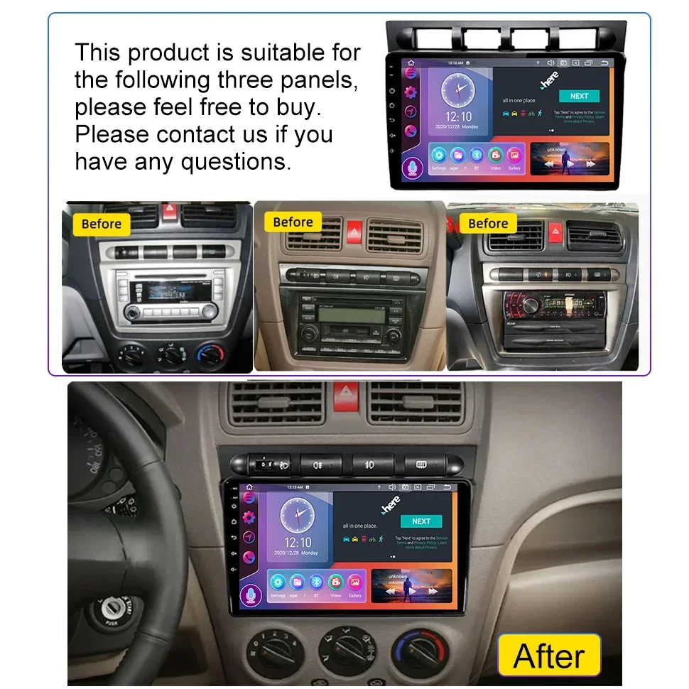 SEPTON Android Auto Car Rdio for Kia Morning Picanto 2004 - 2007 Automotive Multimedia Player 8core 4G GPS Navi DSP FM QLED