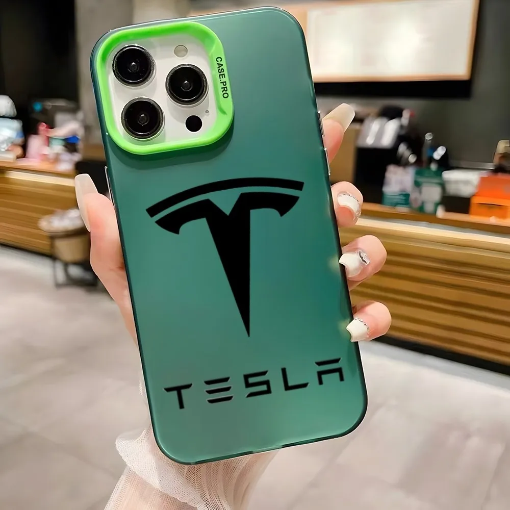 Custodia per telefono T-Tesla New Energy Driving per Samsung S24 S23 S22 S21 S20 PLUS Ultra Fe NOTE 20 Soft Luxury Colorful Shell