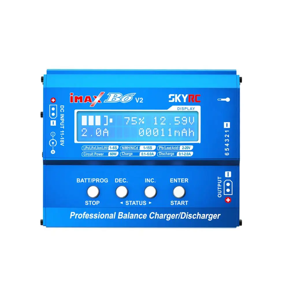 Original SKYRC IMAX B6 V2 6A 60W Balance Charger Discharger For DJI Mavic TB4X NiMH NiCD LiHV NiCd PB Li-ion Battery Charger