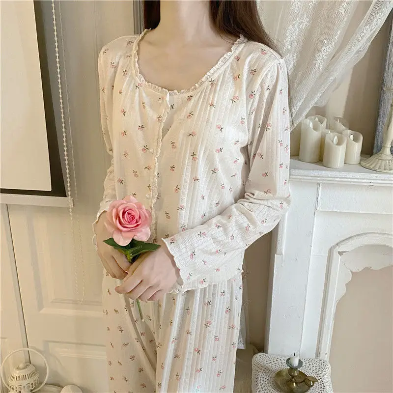 Pajama Sets Women Spring Ins Fashion Sexy Elegant Trendy Nightwear Loose Popular Soft Chic Sleepwear Home Long Sleeve Ulzzang