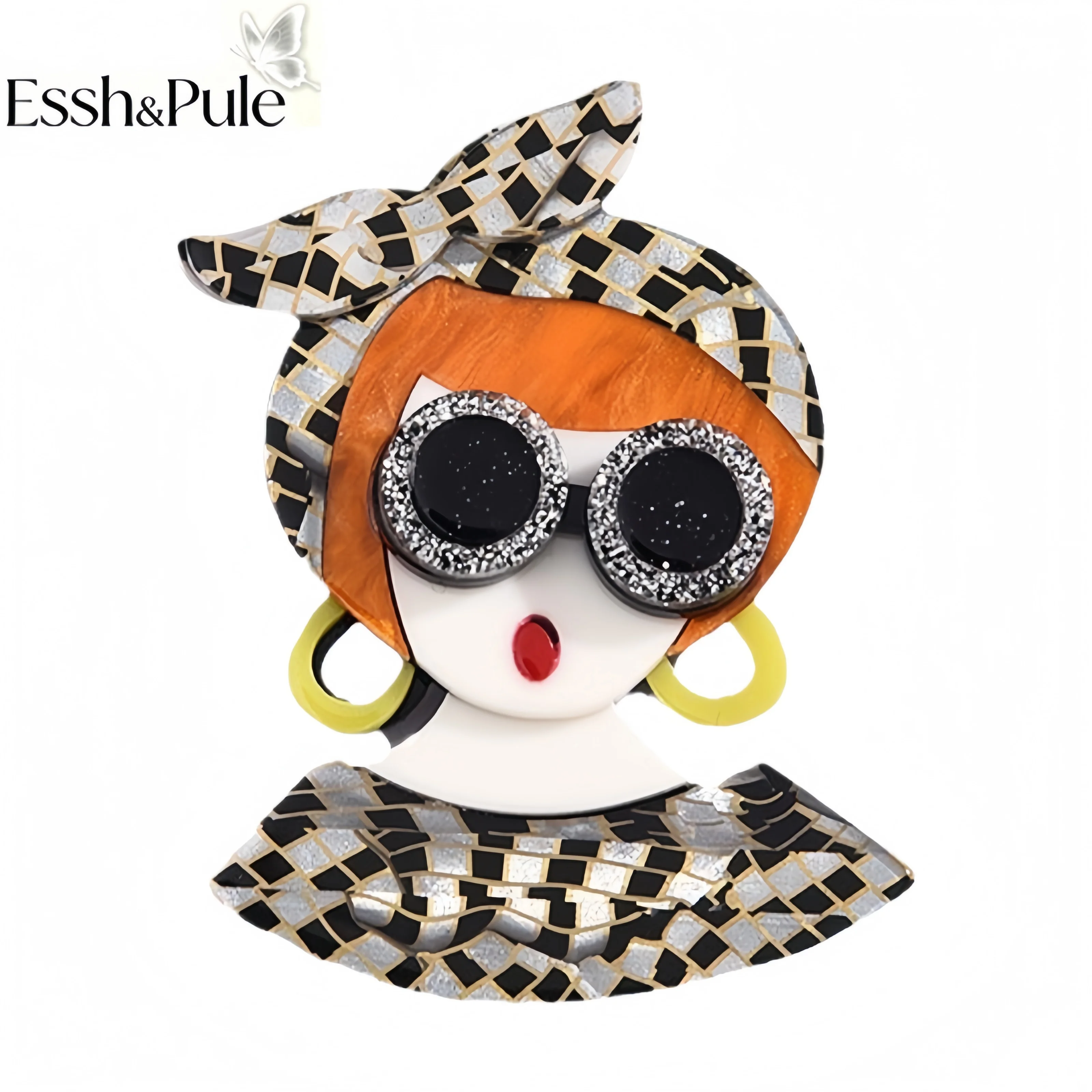 Essh&Pule Pop-Art Statement-Br – Quirky Vintage Fashion Bewertung und Preis
