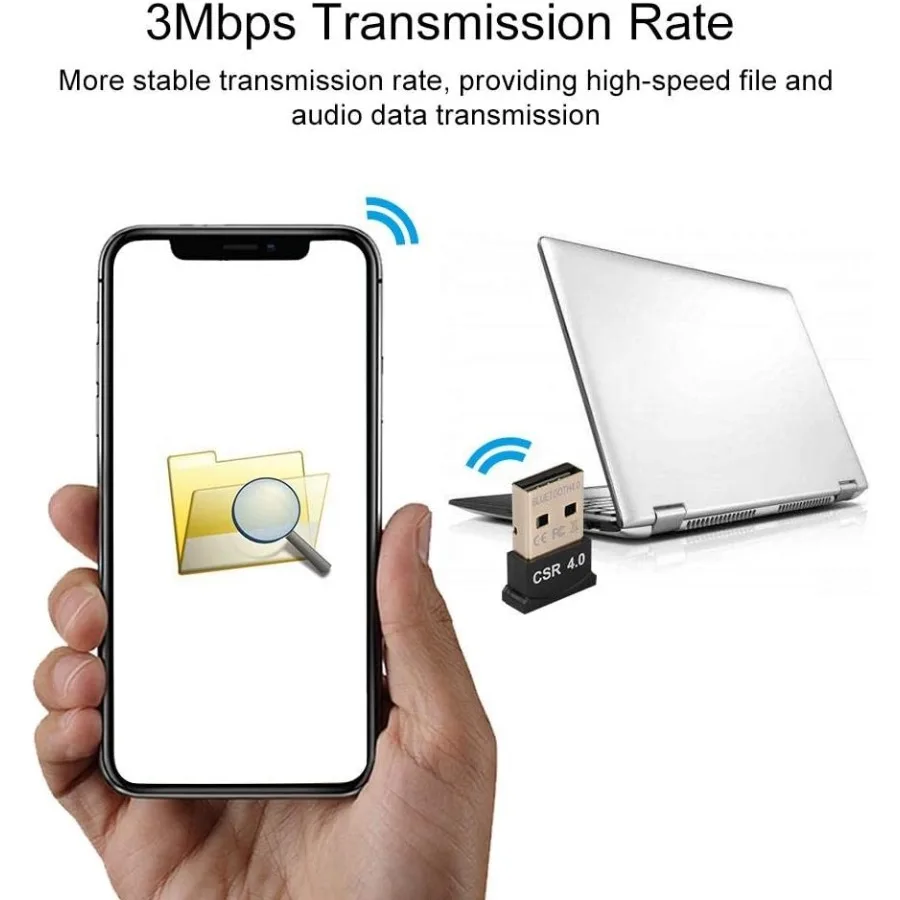 Gribeou Mini USB Bluetooth 4.0 Adapter Wiress Dongles Receiver Bluetooth Network Adapters for PC Mouse Keyboard Headset Computer