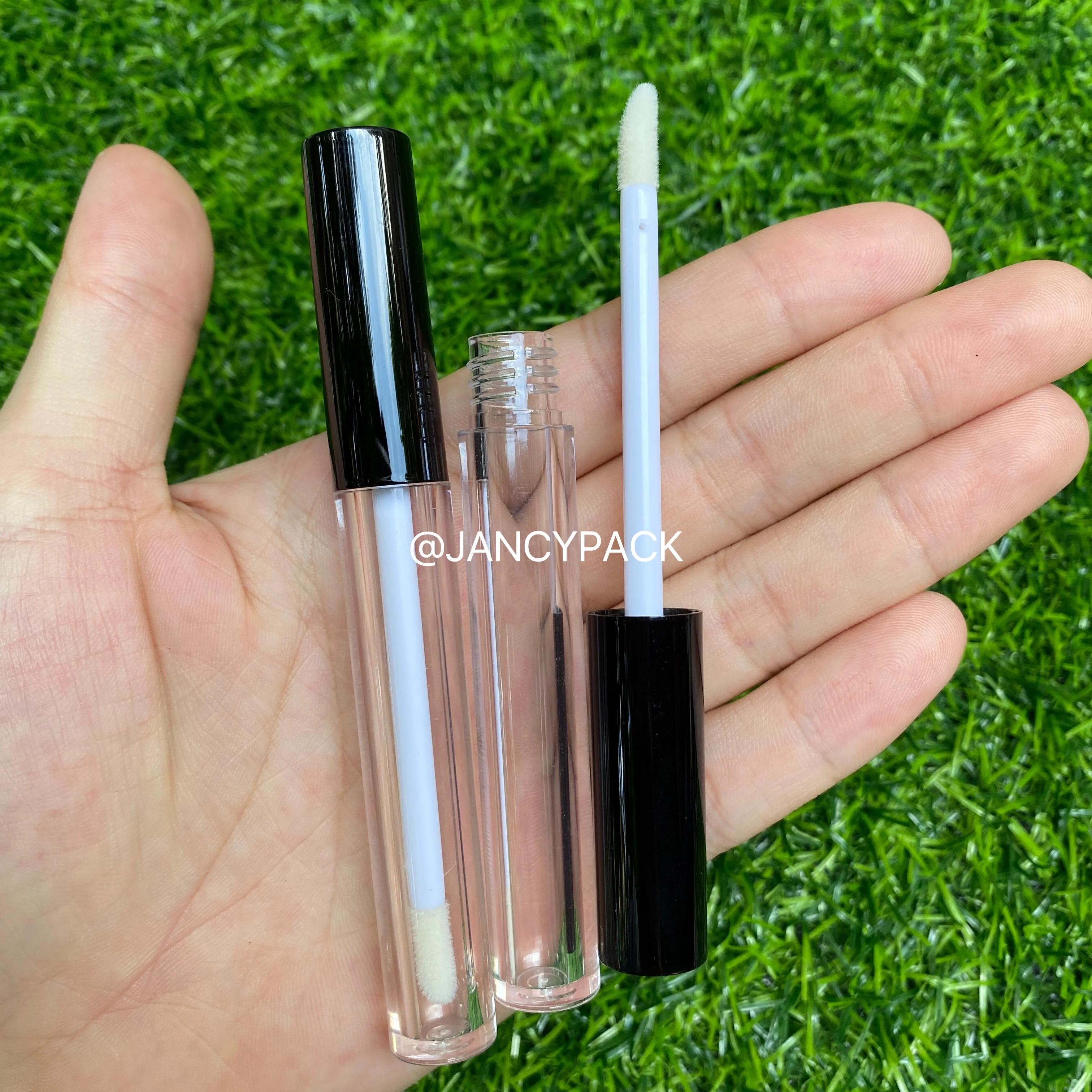 2MLリップグロスボトル リップグレイズチューブ リップグロスチューブ包装材 化粧品DIYリップグレイズ ピンクリップバームボトル カスタムロゴ