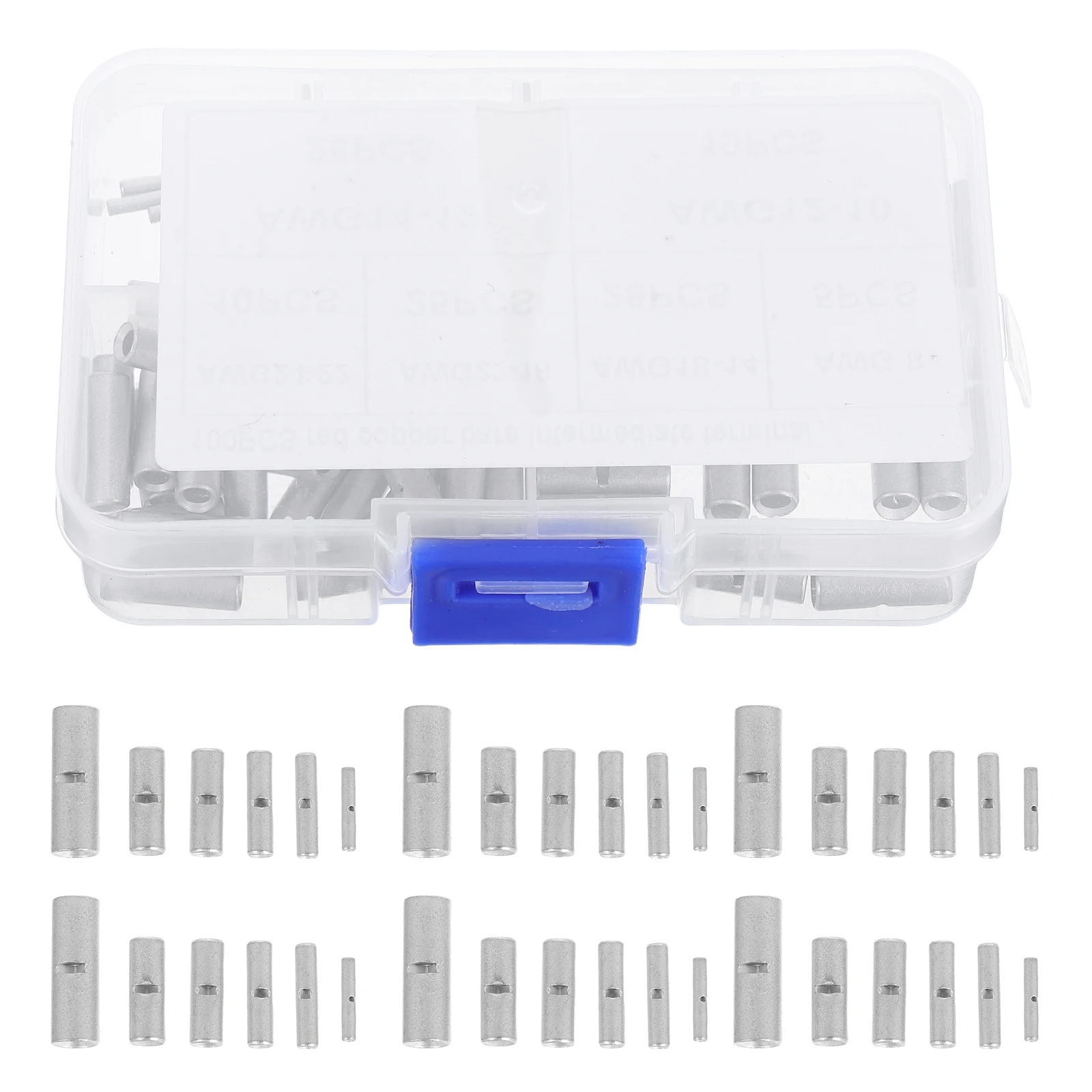 

100 Pcs Waterproof Butt Terminal Heat Shrink Electrical Kit Wiring Crimp Connectors for Copper Terminals