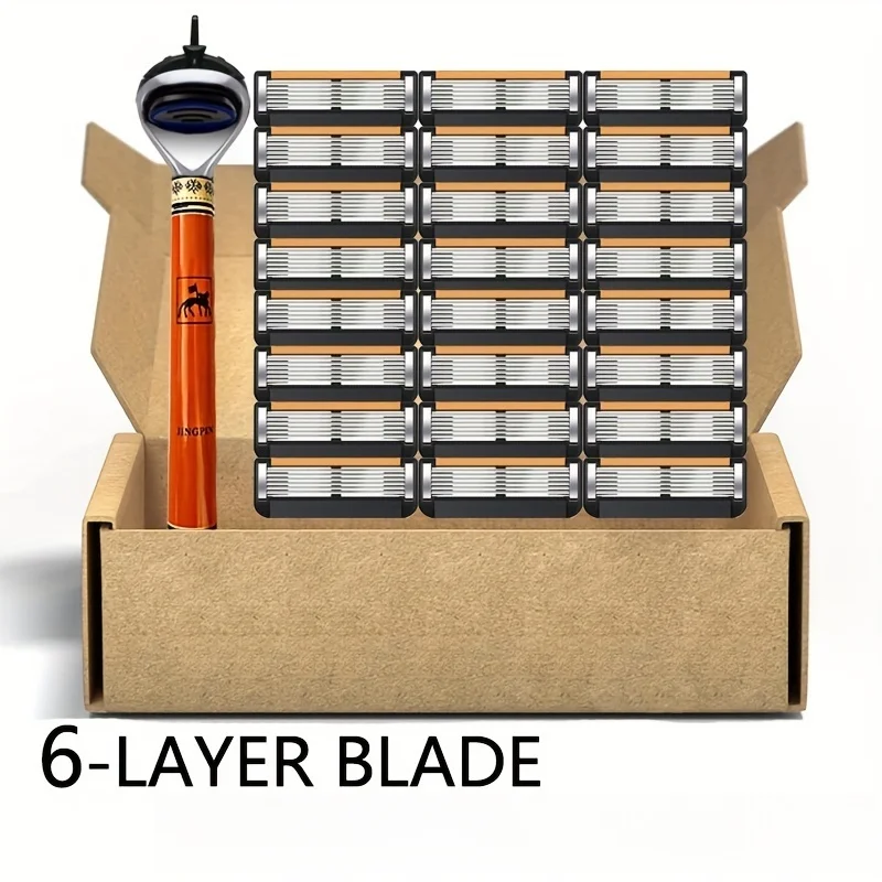 

Мужские и женские ручные безопасные лезвия, 3-слойные лезвия для удаления волос из нержавеющей стали, сменная бритвенная головка