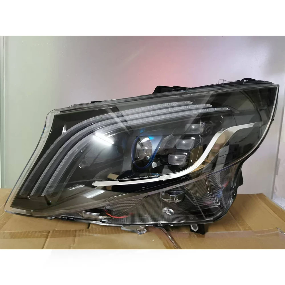 Car Styling E9 Head Lamp for Benz Vito Headlights 2016-2022 W447 LED Headlight LED DRL Projector Lens Dynamic Auto Accessories