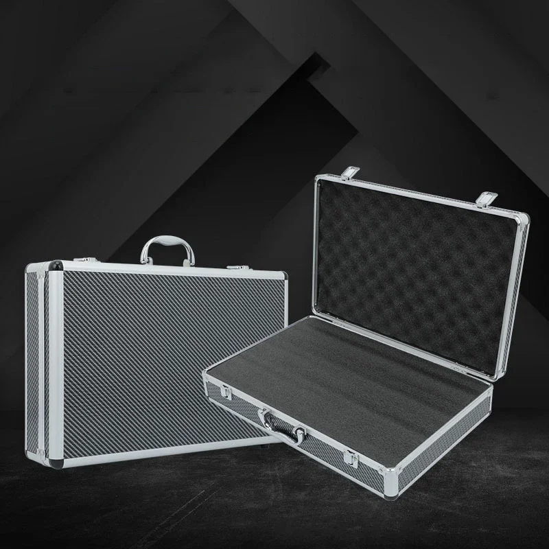 Aluminum Carrying Case with Foam Interior Storage Case for Test Instruments Cameras Tools Parts and Accessories 43x 28x10cm