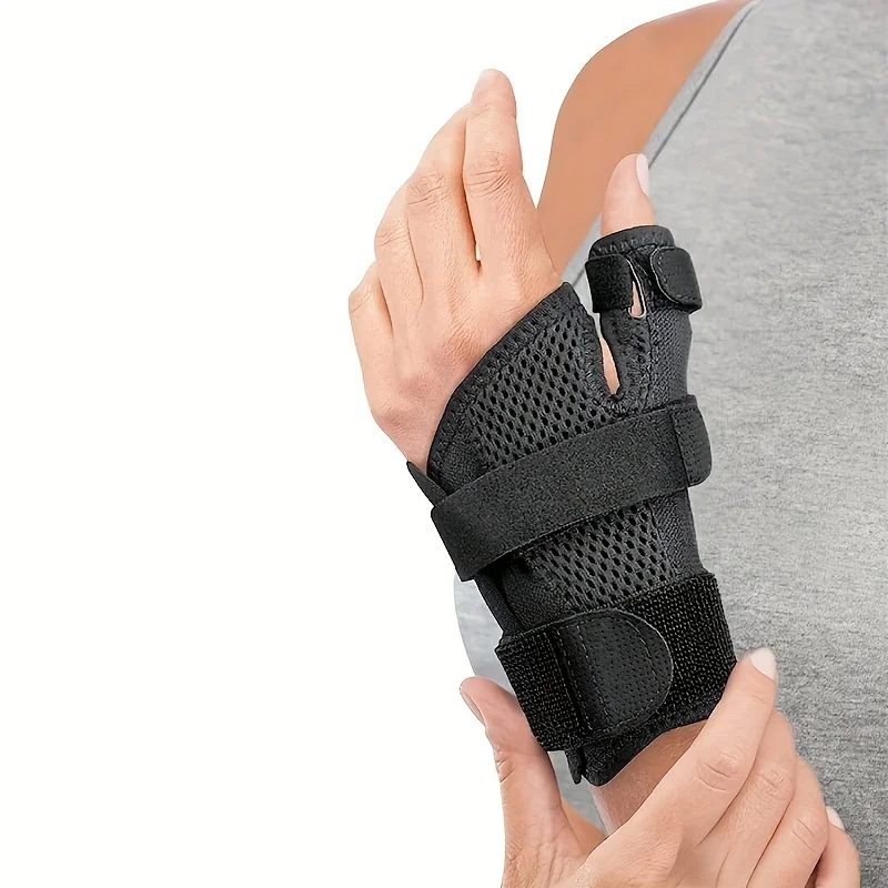 Férula de muñeca y pulgar de doble cara transpirable, para artritis, tendinitis, esguinces, soporte del túnel carpiano