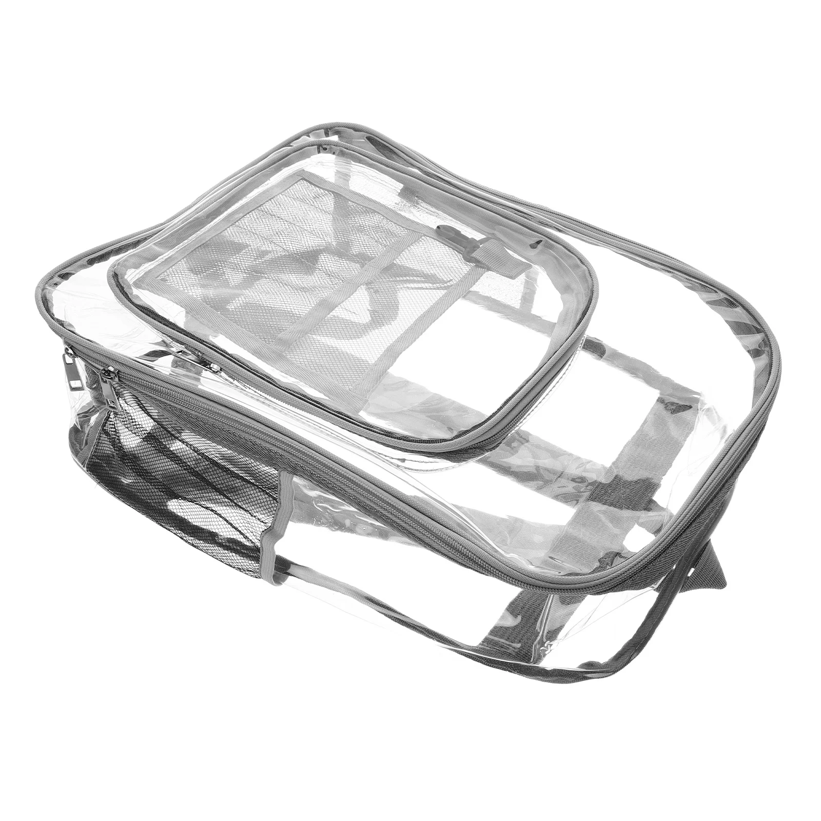 Transparenter Rucksack, Stadion-Rucksack, transparenter PC-Rucksack, leicht, verstellbarer Schultergurt, transparente Umhängetasche für Outdoor-Sportarten