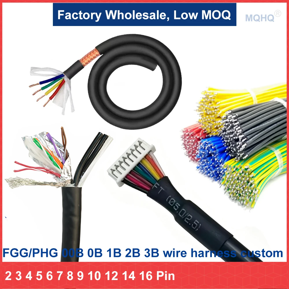 1B FGG PHG 00B 0B 1B 2B connector 2 3 4 5 6 7 8 10 12 14 16 18 19pin aviation plug and audio equipment camera power cable custom