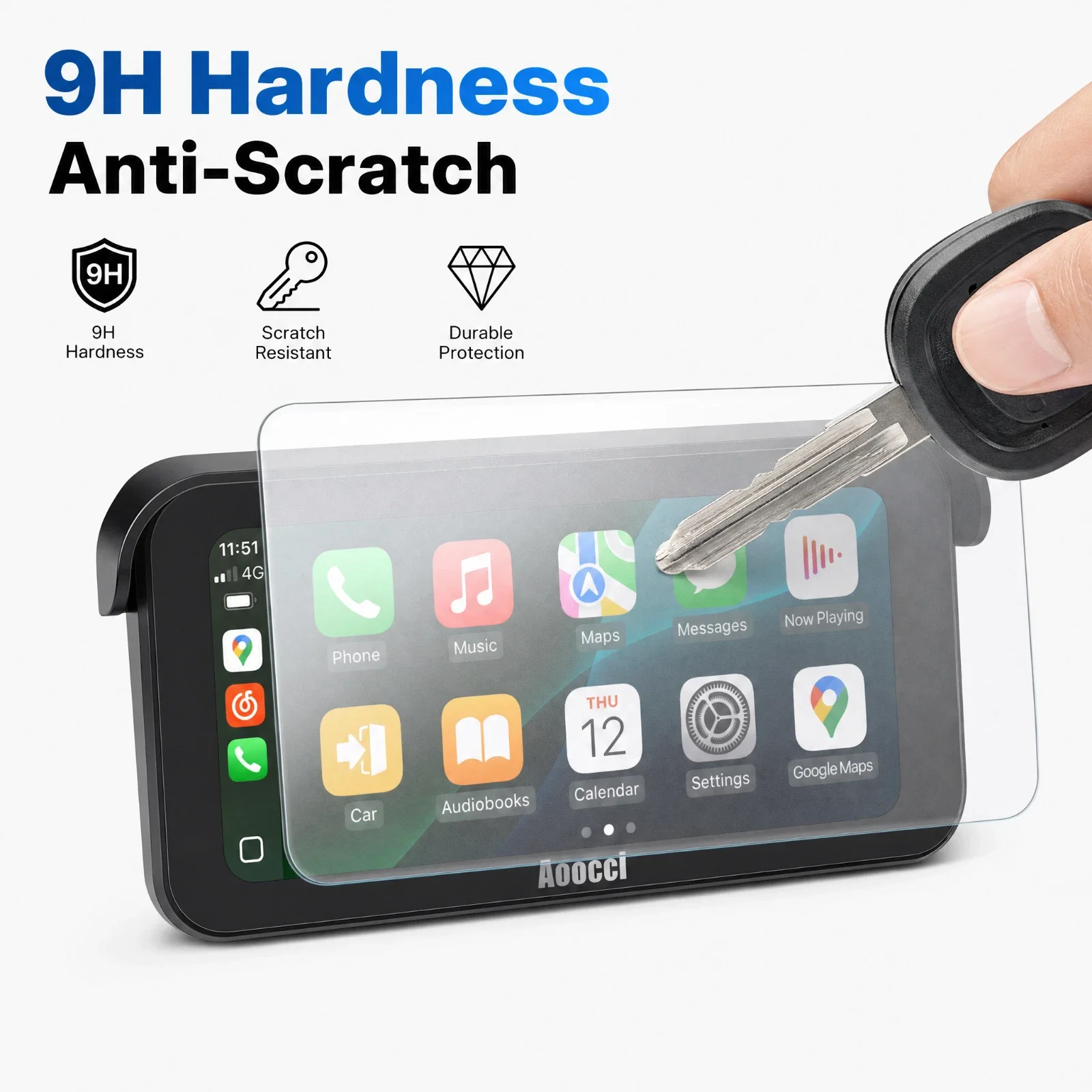 Aoocci Motorcycle CarPlay Protection Film Anti Glare Anti Fatigue Moto HD Display Film Screen Protector Motorcycle Accessories