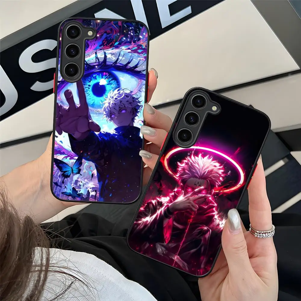 

Неоновый чехол для мобильного телефона Jujutsu Kaisen для Samsung Galaxy S25 S24 S23 S22 S21 Plus FE Ультрацветный силиконовый чехол Luxury Pretty