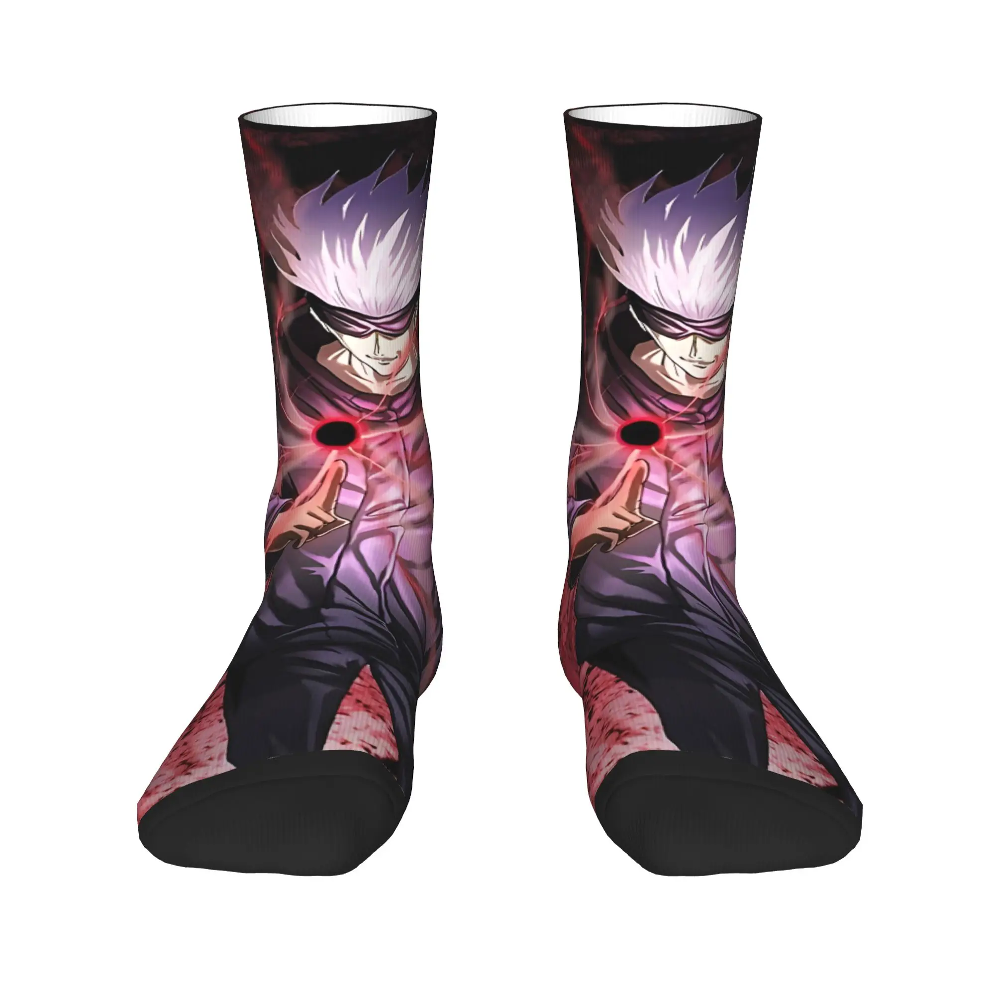 Funny Sock Bandai Jujutsu Kaisen Iconic Style Hip Hop Seamless Pattern Printed Men Crew Socks Novelty Men's Socks