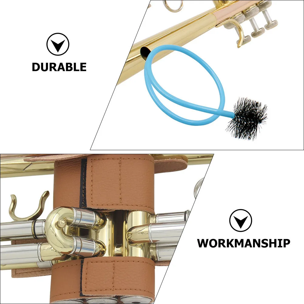 

1Set Trumpet Cleaning Kit Professional Protective Cover Mouthpiece Brush Durable Non-Deformed Tear-Resistant Trumpet Maintenance