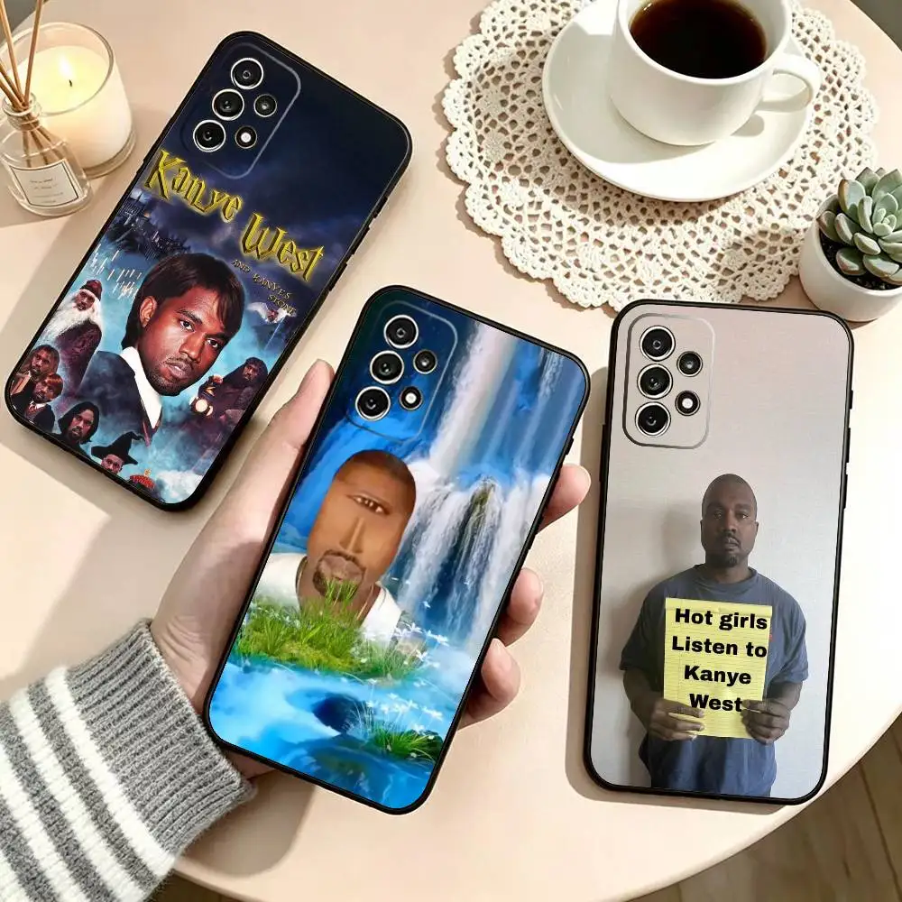 k-Kanye West Funny Phone Case For Samsung S25,S24,S21,S22,S23,S30,Ultra,S20,Plus,Fe,Lite,Note,10,Black Cover