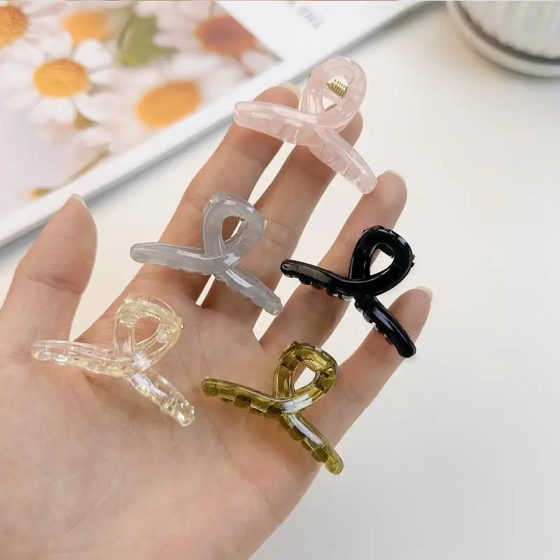10 Stück 4CM Mini-Haarspangen in Jelly-Farben für Mädchen und Kinder, süße Haarspangen, kleine Pferdeschwanz-Haarspangen, Haifischklammern – Detail 2