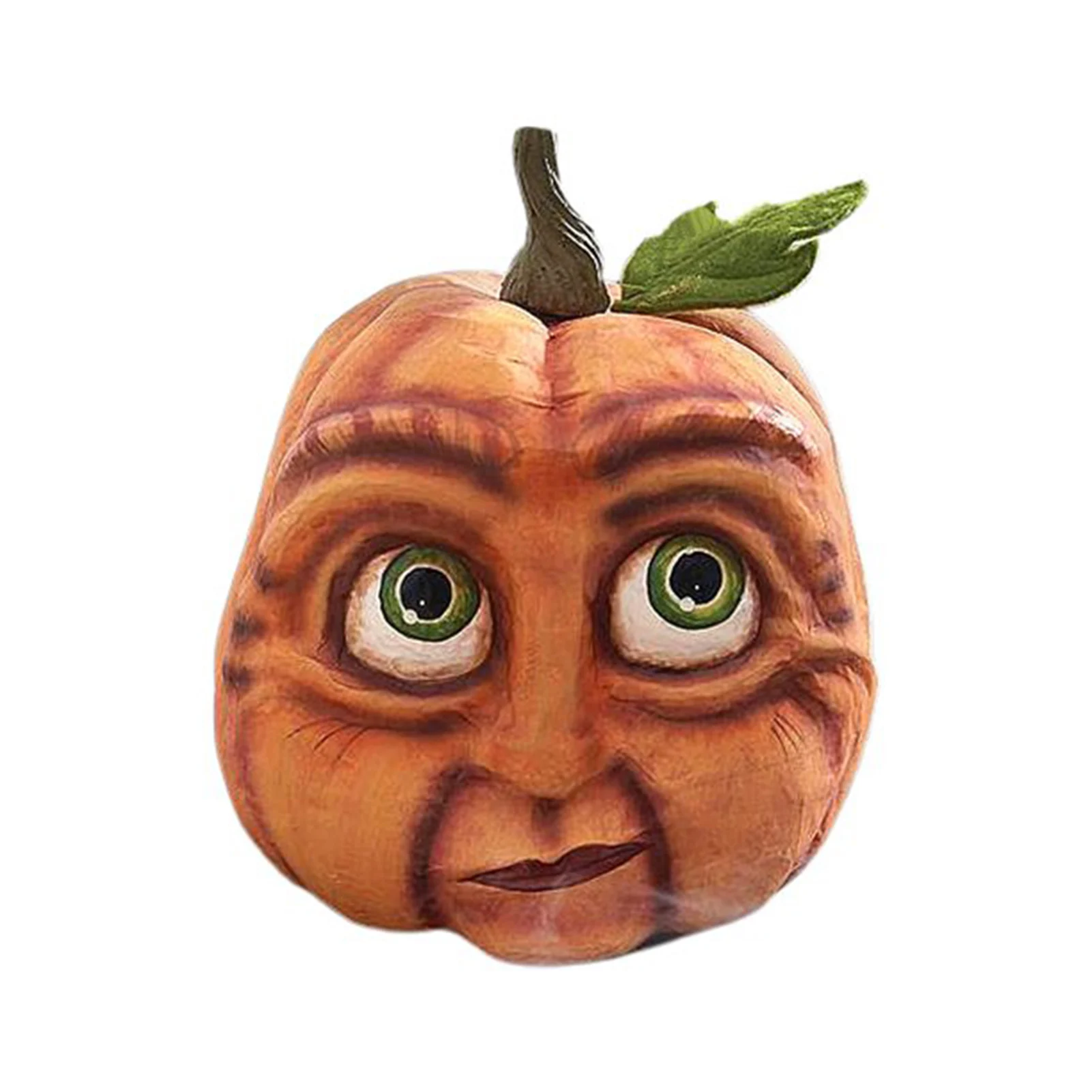 

Funny Pumpkins Statue with Faces Halloween Pumpkin Shooting Props Suitable for Indoor Living Room