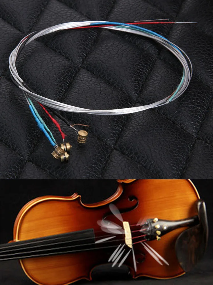 Volledige Set Vioolsnaar Professionele 3/4 Vioolsnaren E-A-D-G Core Muziekinstrument Onderdelen Aluminium Vioolaccessoires