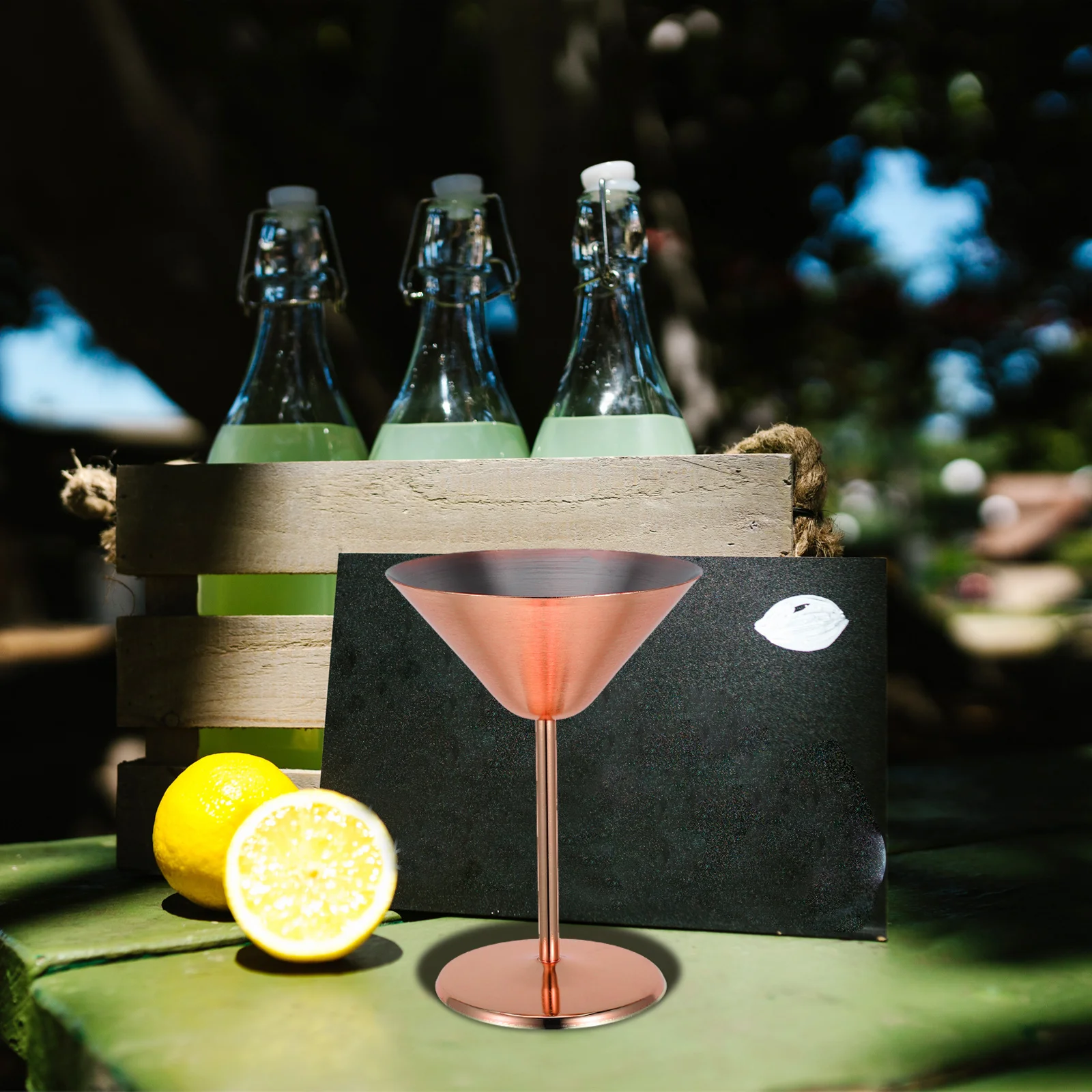 

Stainless Steel Martini Glass Elegant Metal Cocktail Cup For Party Red Wine Goblet Drinkware Modern Design Unique Shape