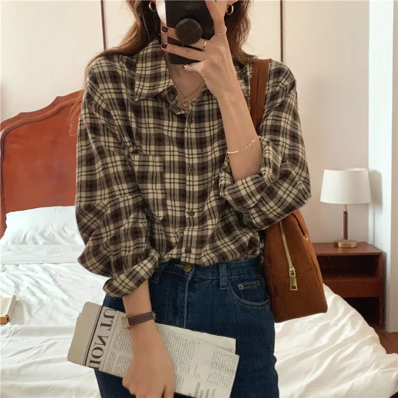 

2022 Весенняя рубашка женская блузка летняя женская блузка макси Blusas Повседневная элегантная винтажная хлопковая рубашка с длинным рукавом оверсайз