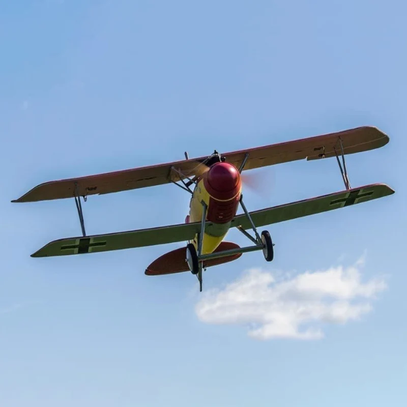 Dynam Albatros Dva 1.3m Rozpiętość skrzydeł Biplane Prawdziwy samolot Stałopłat Rc Model lotniczy Zabawka dla dorosłych Model samolotu na świeżym