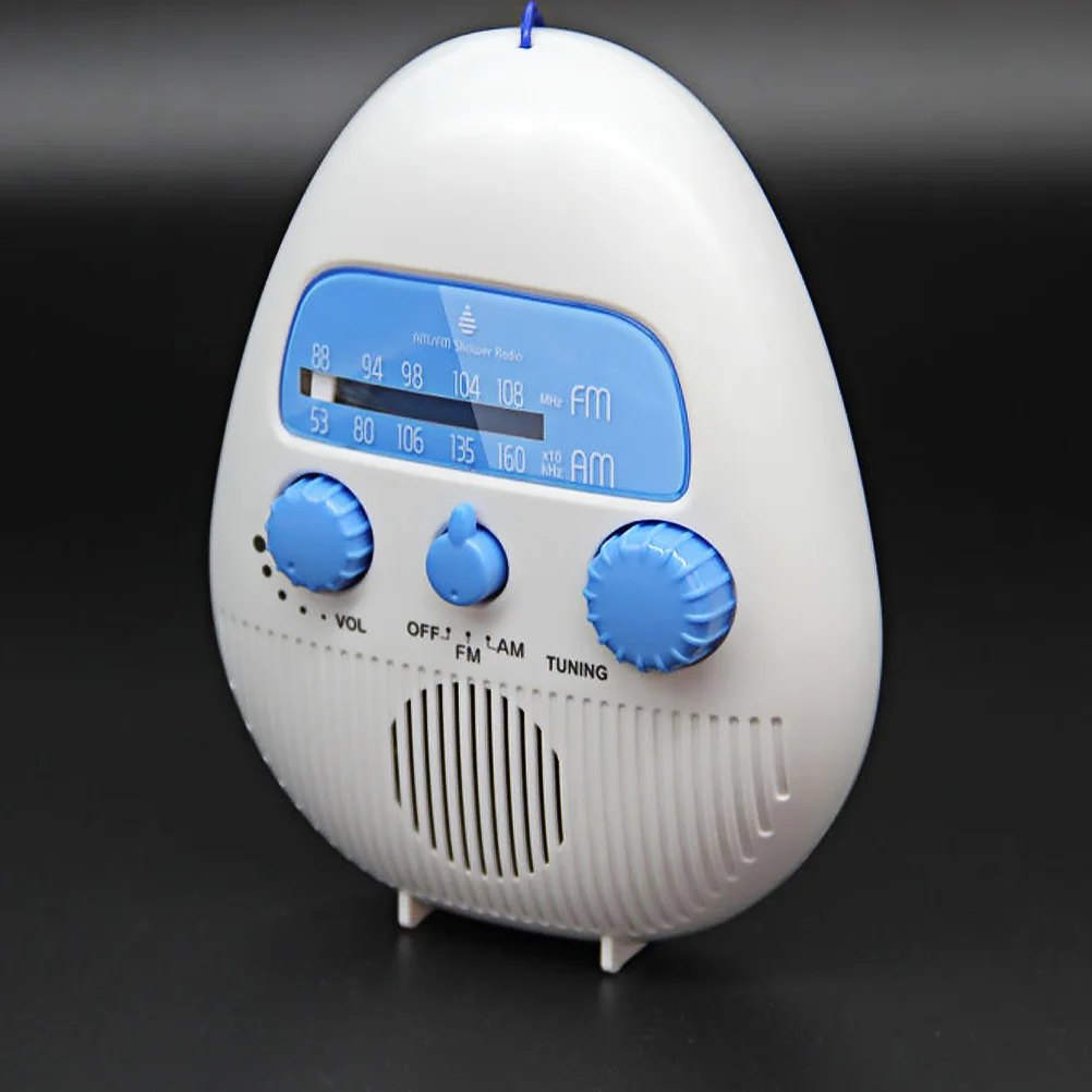 

1 set 1 Set Of Waterproof Radio Mini Portable Am Fm Receiver Shower Stereo Loudspeaker Usb Charging Bathroom Kitchen Player