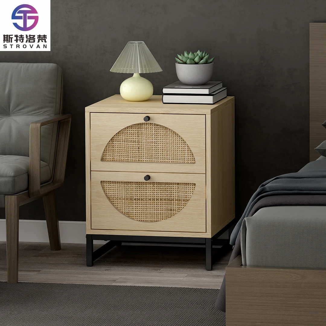 

Living Room Minimalist Wood Side Tables Bedroom Nightstand Corner Table