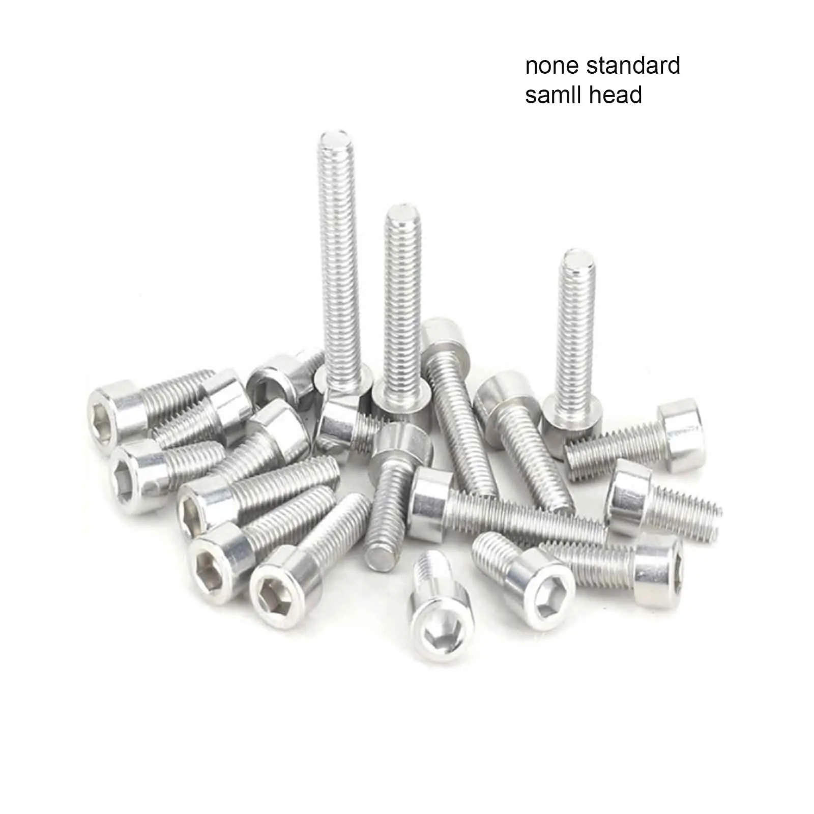 5/50pcs 304 Stainless Steel Small Head Cup Head Hex Socket Screw Non-Standard Cylindrical Head Hex Bolt M2.5 M3 M4 M5