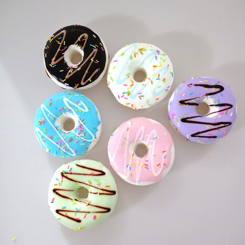 1Pc Artificial Bread Simulation Donut Fake Cake Model Baking Shop Display Props Ornament Baby Shower Wedding Party Dessert Decor