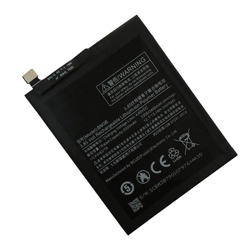 100% Original Replacement Battery BM3B For Xiaomi MIX 2 2S 3400mAh High Capacity Phone  Batteries Bateria Batterij