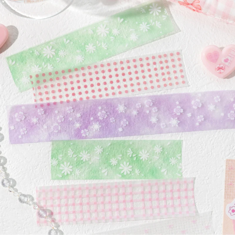 30 มม.* 2 M/ม้วน Kawaii ครีม Cloud Series ประกายทรายสติกเกอร์ DIY ไดอารี่ Handmade Scrapbooking วัสดุกาวเทป