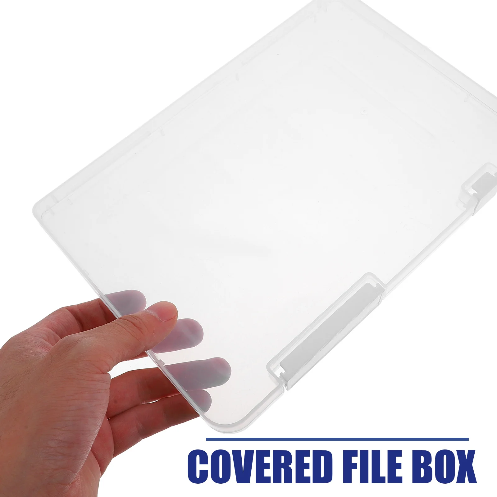 

5Pcs Document Organizer Box PP Storage Case for Files Cards Photos Portable Lightweight Office Travel Supply